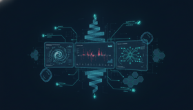 AI incident response dashboard showing concurrent monitoring, breach timelines, and escalation workflows branching in real ti