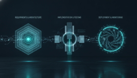 AI tool approval checklist shown as three sequential governance checkpoint gates