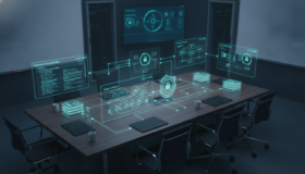 ISO 42001 AI management system framework shown as modular, proportionate governance workflows for mid-market teams