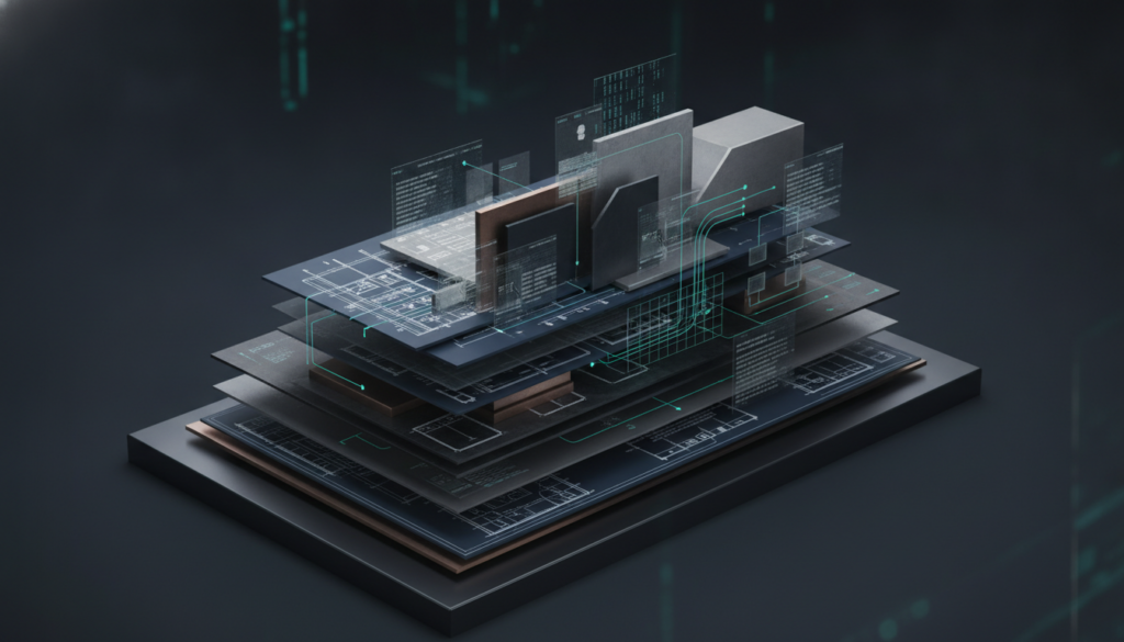 NIST AI RMF govern function depicted as layered organizational accountability structures and policy frameworks