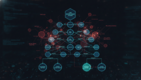 AI governance failure shown through surveillance decision tree with hidden algorithmic layers revealing expanded capabilities